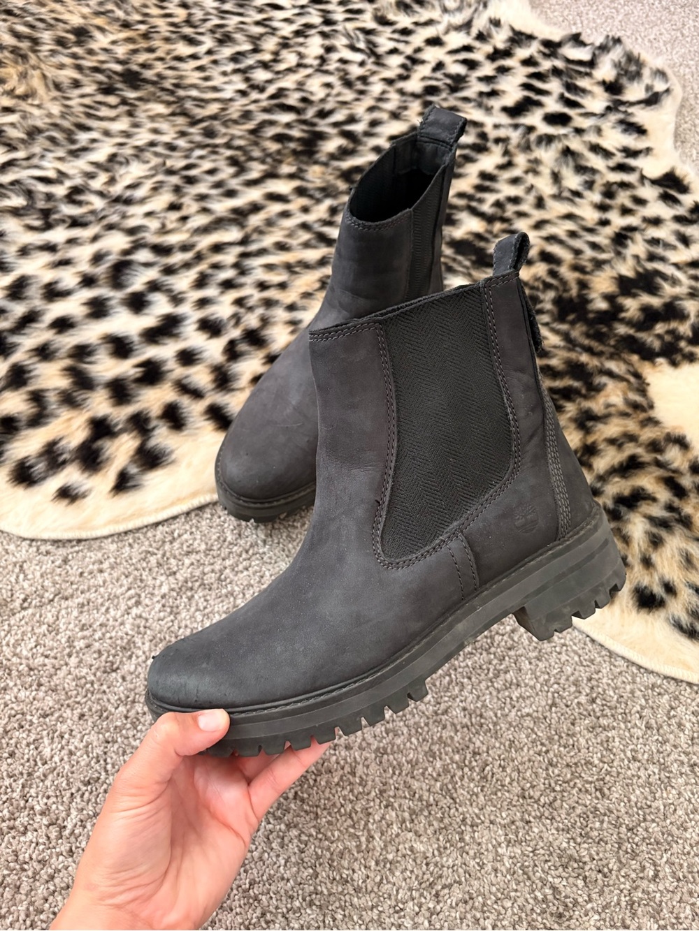 Timberland Black Slip-On Chelsea Boot